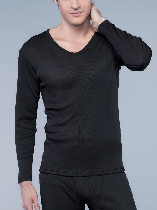 UW158 Men’s Long-Sleeve Undershirt – Negative Ion Clothes